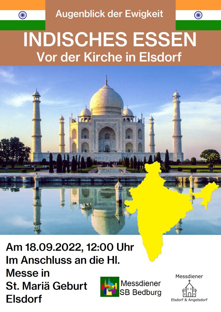 Plakat Indisches Essen 2022